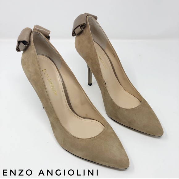 Enzo Angiolini Shoes - Enzo Angiolini Taupe Suede Eu Padilla Stilettos 9M